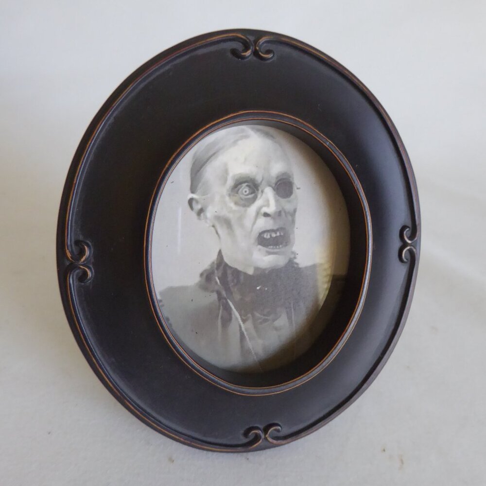 GOTHIC HALLOWEEN HORROR CREEPY SCARY WOMEN EASEL BACK FRAME ODDITY